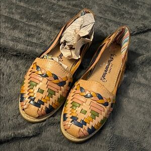Colorful Woven Leather Loafers 6